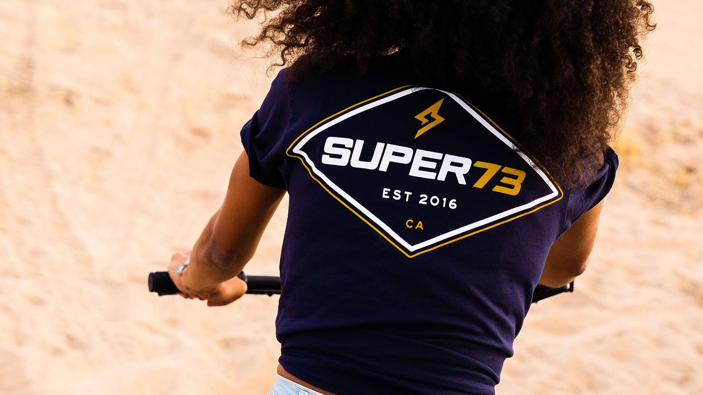 Ride SUPER73 and wear SUPER73 brand clothing.