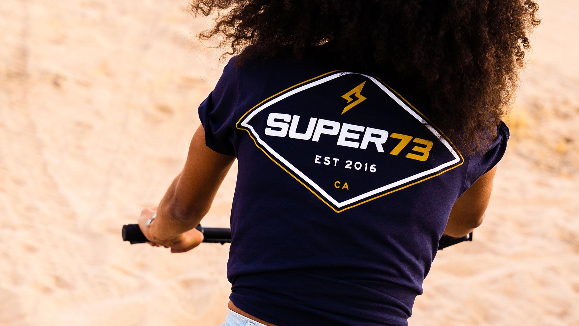 Ride SUPER73 and wear SUPER73 brand clothing.