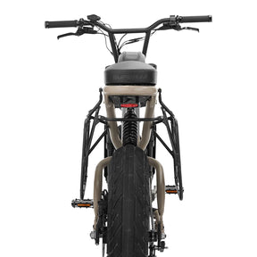 Back view product image of the R Series Side Rack on bike.