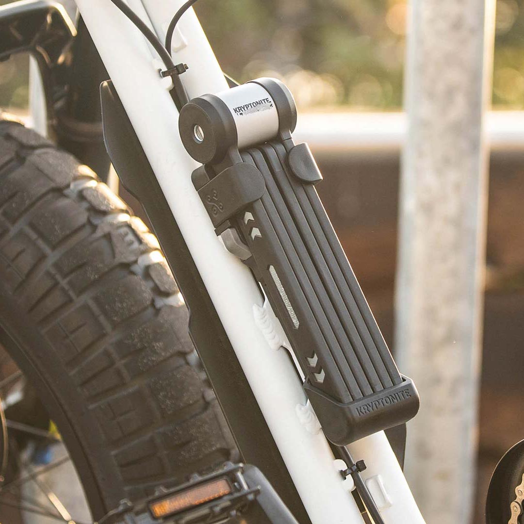 Lifestyle image of Kryptonite Folding Lock