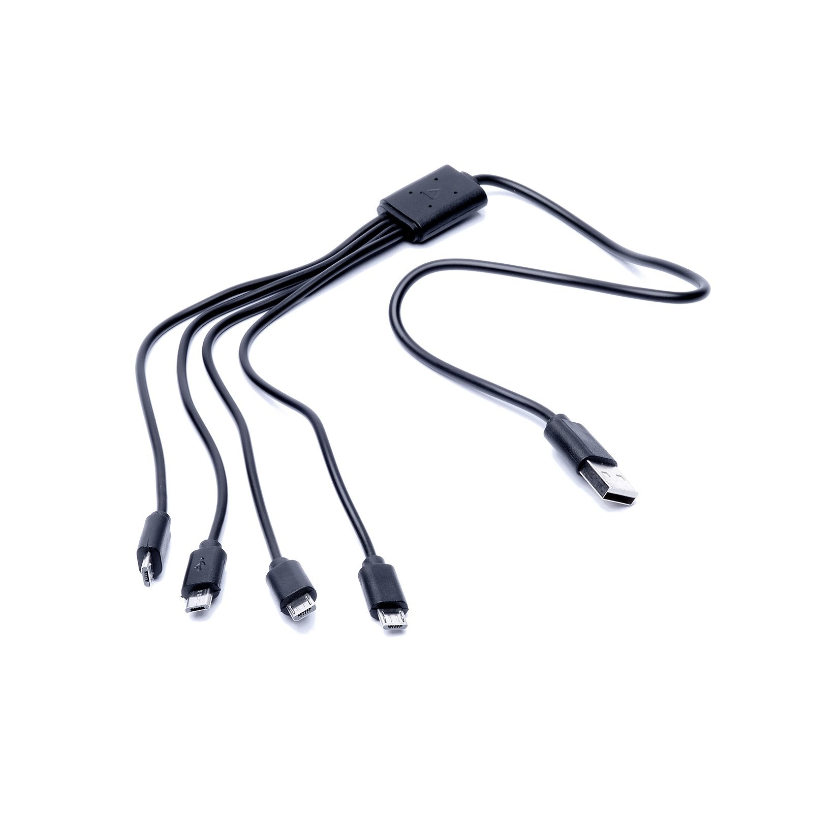 QUAD MICRO USB CHARGING CABLE by ShredLights on white background.
