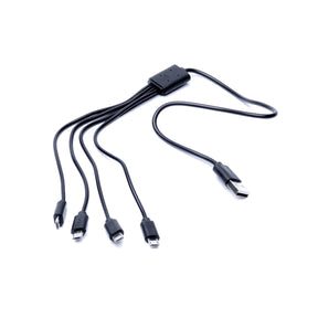 QUAD MICRO USB CHARGING CABLE by ShredLights on white background.