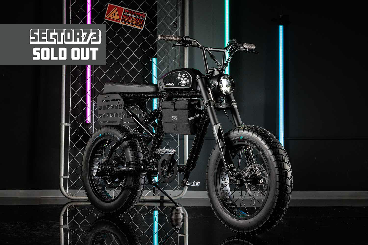 Front angle image of the SOLDOUT SECTOR73 R Brooklyn CosmicDust bike.