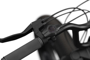 Closeup View of Z Miami: Obsidian Black, Super73 ebike control display