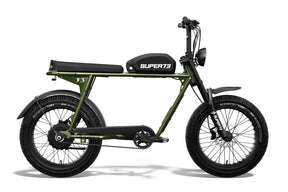Side view of S2: Flannel Green, Super73 ebike