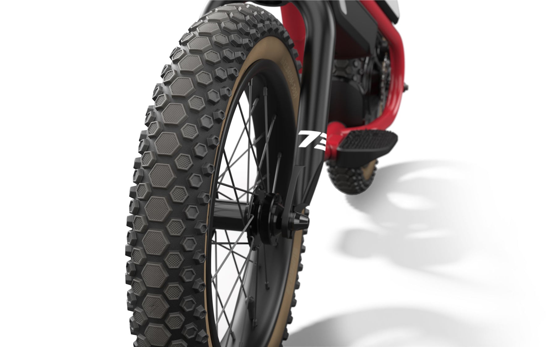 back Detail shot of K1D tire