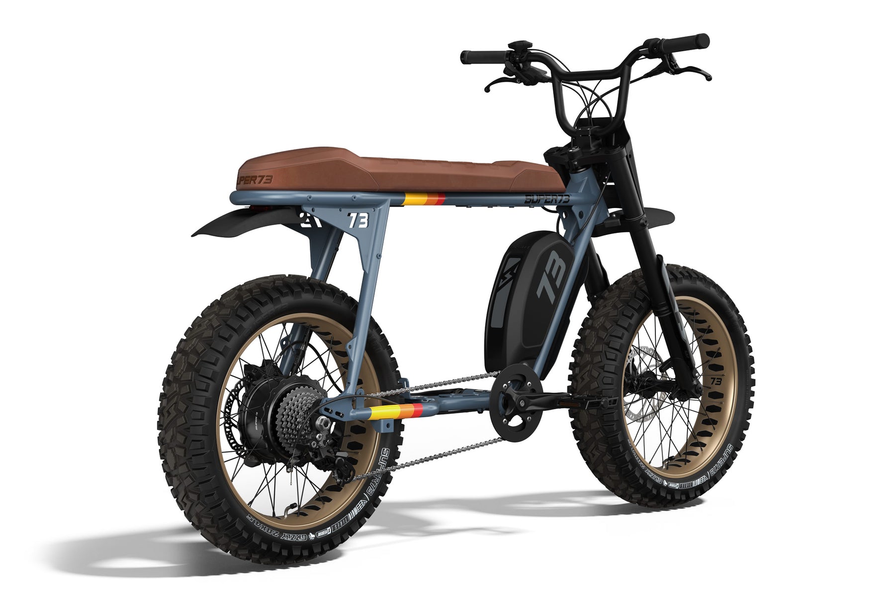 Back angle view of the Super73-S Adventure in Corsetti